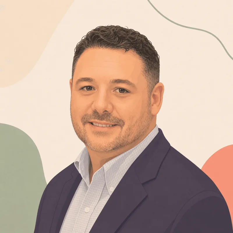 Illustrated portrait of Brian Samson